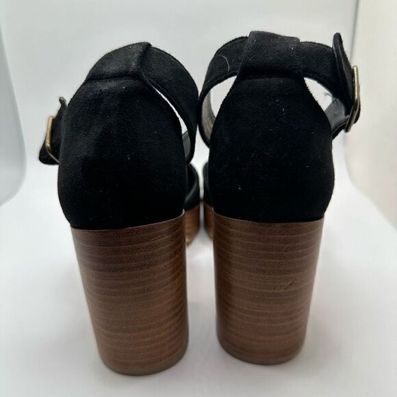 CUSHIONAIRE Women's Leather stack block heel with Memory Foam Padding 8.5 WIDE B - Picture 4 of 7